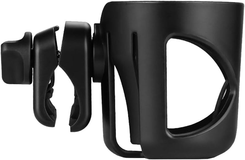 Digital Nc New Cup Holder Fits Most Rollators, Medline, etc. (Maximum Handle Width 1.7”) Strong Secure Fit. 360 Degrees Rotatable. Anti-Shake (Black) - Image 1